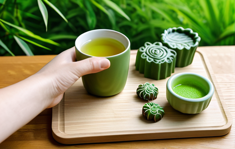 홈베이킹 한과 만들기 - **Prompt:** A beautifully arranged plate of Korean Han-gwa (traditional sweets) with modern twists: ...